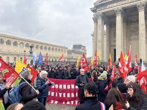 le 11 février devant le Panthéon