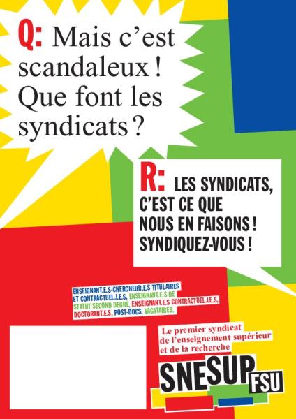 Affiches de syndicalisation - Rentrée 2020