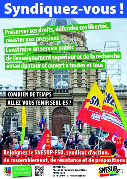 Affiches de syndicalisation - Rentrée 2021