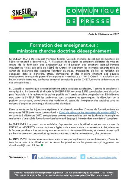 Formation des enseignant·e·s : ministère cherche doctrine désespérément