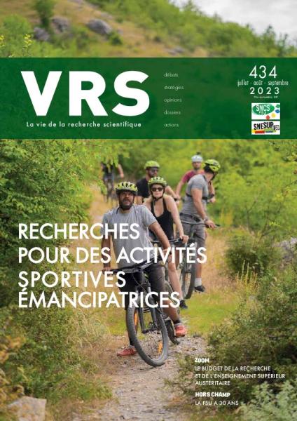 RECHERCHES POUR DES ACTIVITÉS SPORTIVES ÉMANCIPATRICES, VRS N°434, SEPTEMBRE 2023